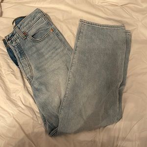 Levi’s Ribcage Straight Jeans light blue